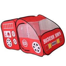 Kinder Kinder Spielhaus Indoor Outdoor Pop Up Feuerwehrauto Auto Spielzelt