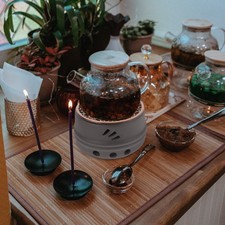 Tee Wärmer Für Stövchen Edelstahl Teekannenheizung Basis Teelicht