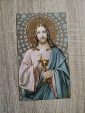 Jesus Christus mit Kelch, Eucharistie im Mosaikstil, heilig