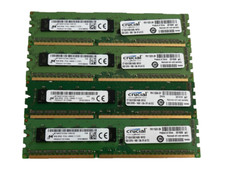32 GB (4x8GB) DDR3 ECC UDIMM RAM Unbuffered | Crucial CT102472BD160B.18FED