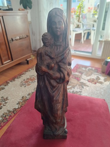 Schöne holzfigur maria mit - schöne,