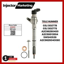 03L130277B Injektor Einspritzdüse Für VW Audi Seat Skoda 1.6 TDI Continental VDO