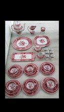 35tlg Spode Camilla Copeland Pink Geschirrset