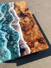 Ozean Epoxidharz Live Edge