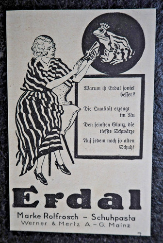 Erdal marke rotfrosch - erdal, ,