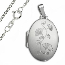 Medaillon Anhänger mit Gingko