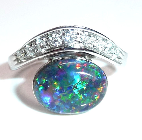 Ring 585 gold weißgold - 585,