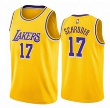 Los Angeles Lakers Dennis Schröder Herren Gelb Basketball NBA Trikot
