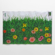 Aufkleber 89x59cm Blumen Wiese Rasen 3D Boden DIY PVC Fliesen Kinder Dekoration