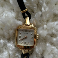 Armbanduhr Schweizer Uhrenmarke Revue, Gehäuse incl. Gehäuseboden 585er Gelbgold