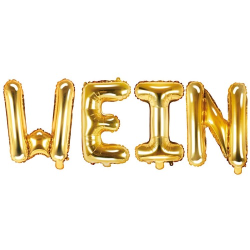 Folienballon schriftzug - schriftzug, (wein)
