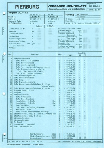 Datenblatt einstelldaten - datenblatt,