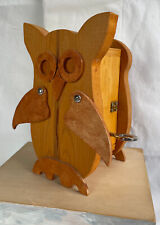 Spardose, Eule, Eulenspardose, Holz