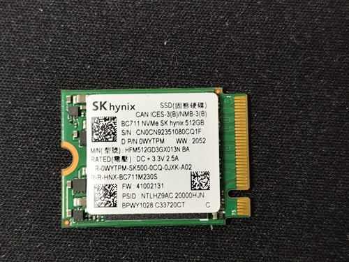 Hynix bc711 512 2 nvme - bc711, gb