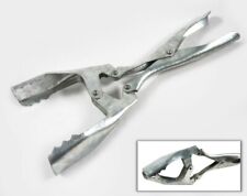 BRIKETTZANGE MIT DOPPELGELENK 25,6 cm Kaminzange Kohlenzange VERZINKT