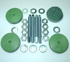 4 Maschinenfüße NEU D60 M10x100 grün Fräsmaschine/Drehmaschine