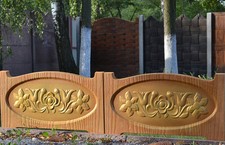 Betonform Zaun Altholz Brett