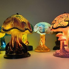 Pilz Tischlampe Harz