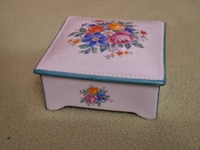 Porzellan Rechteck Deckeldose