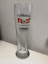 Brauerei Gutmann Glas Weizenbierglas 0,5l Fußball EM 2008 Schweiz Österreich