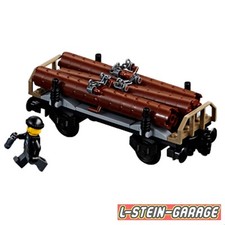 LEGO® City Eisenbahn aus Set 60198 Holzwaggon mit Figur