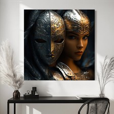 Leinwand Bild Frau Gesicht