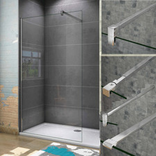 185+190+195x70-100cm Walk in ESG Glas Duschwand Duschabtrennungen Duschkabine