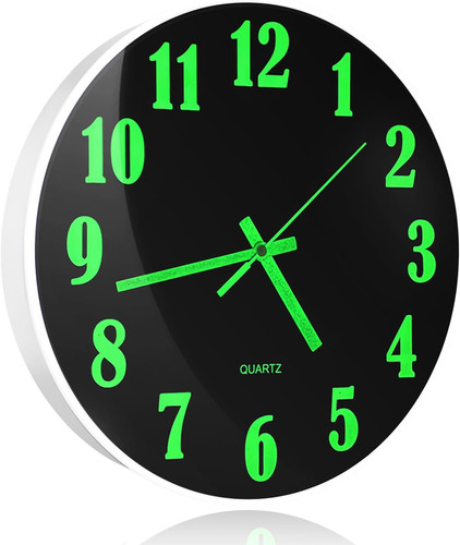 Wanduhr beleuchtet leise 30 - beleuchtet,,