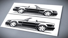 Mercedes R 129 SL Sticker