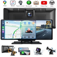 10,26" tragbarer Touchscreen Autoradio Kabelloses Apple CarPlay Android Auto DVR
