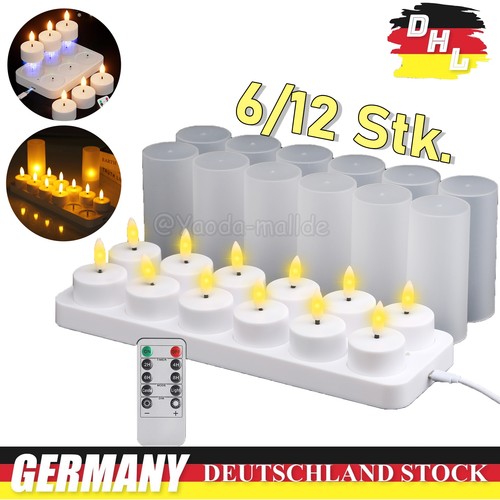 12x led kerzen - lichter, mit