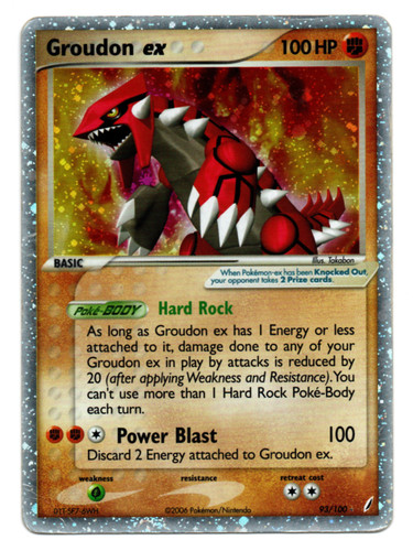 Pokémon groudon 100 - groudon, 93/100