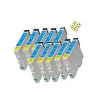 10 Druckerpatronen cyan für