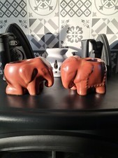 Paar Elefanten-Tee-Lichthalter