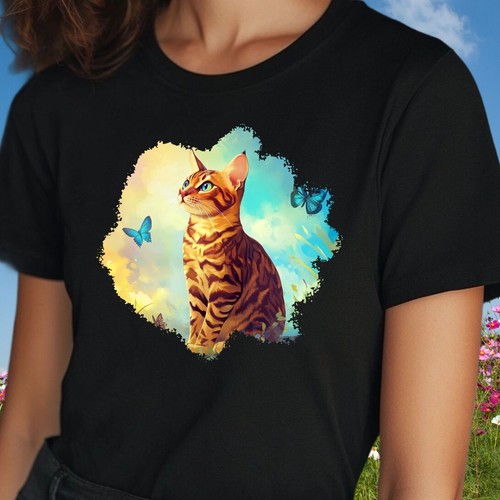 Frauen shirt bengal katze - t-shirt,