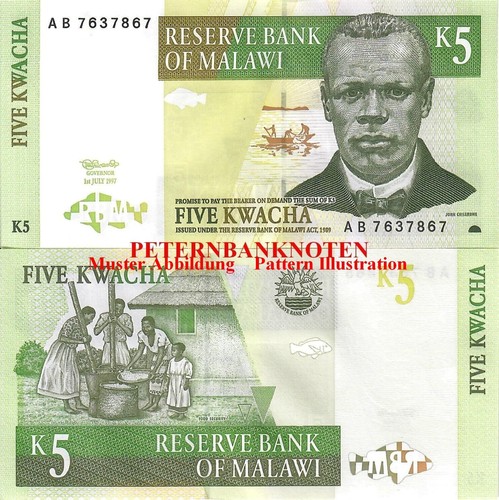 Malawi kwacha 1997 unc - malawi,