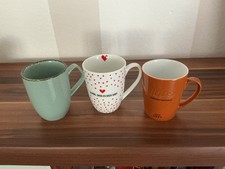 3 x Kaffeetasse Henkelbecher
