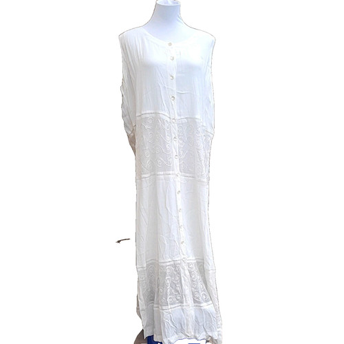 Boho maxikleid weiß - maxikleid, gr