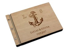 Gästebuch Hochzeit Holz