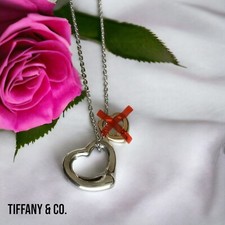 Tiffany & Co. Elsa Peretti Open Heart Anhänger in 925 Sterling Silber