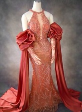 Coral abendkleid 38 - gr.,
