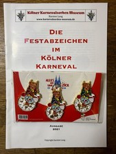 Köln Karneval Festkomitee Festabzeichen 2022 Dreiersatz Orden mit Katalog 2021
