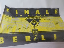 Fahne Pokal Endspiel Berlin, Alemannia Aachen,  original Unterschriften, Top !!!