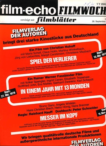 Film echo filmwoche - film-echo, ausgabe