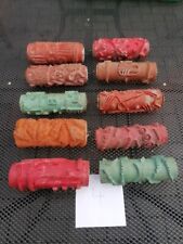 10x Konvolut Musterwalzen selten alt Strukturwalzen, Walzengerät, Malerwalzen