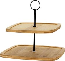 Etagere viereckig aus - viereckig, bambus