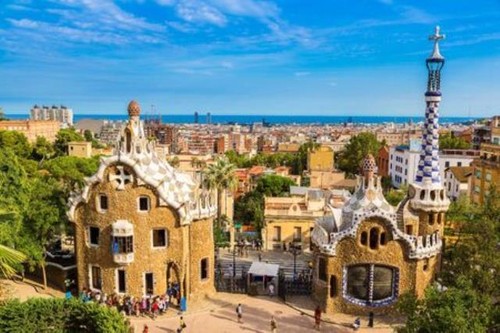 Wandbild park güell - wandbild:,