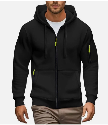 Herren langarm sweatshirt - sweatshirt, zip