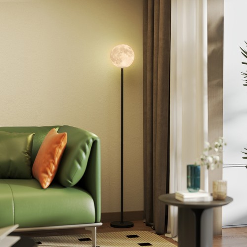 Homcom led mond stehlampe - led,