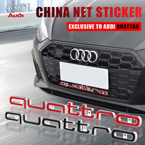 Audi quattro emblem frontgrill - quattro,